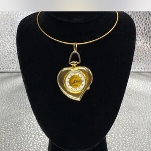 Gold Heart Pendant Necklace
